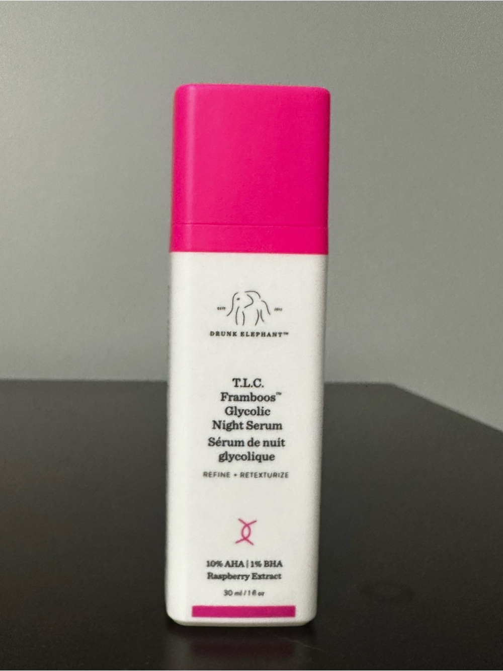 Drunk Elephant T.L.C. Framboos Glycolic Night Serum 1 Fl oz New & Unused